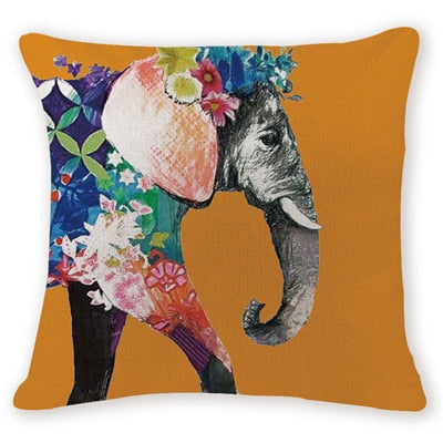 Throw Pillow Cover | Bohemian Elephant - 7 designs